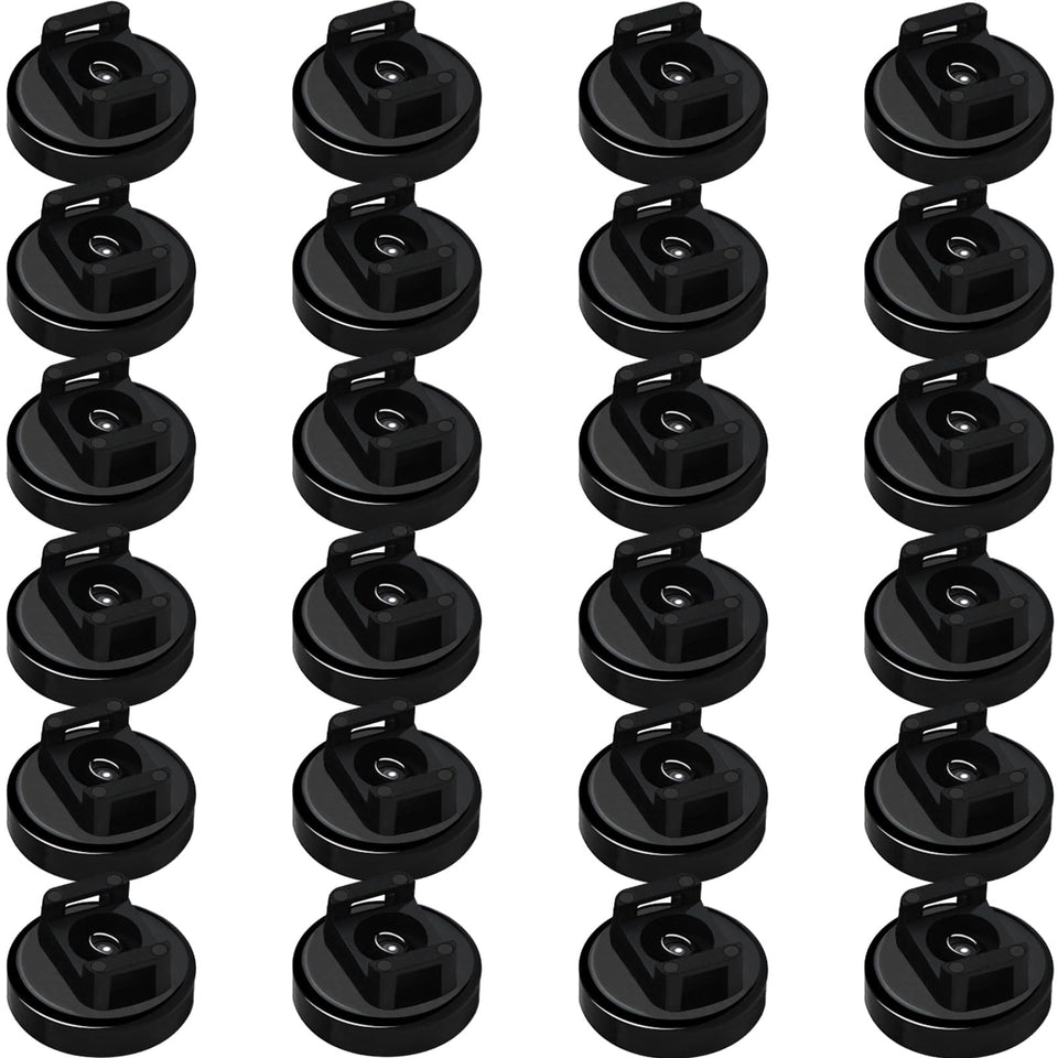 CNHABAGU front packaging showing 24 black magnetic zip tie mounts and benefits