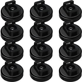 CNHABAGU front packaging showing 12 black magnetic zip tie mounts protecting cables