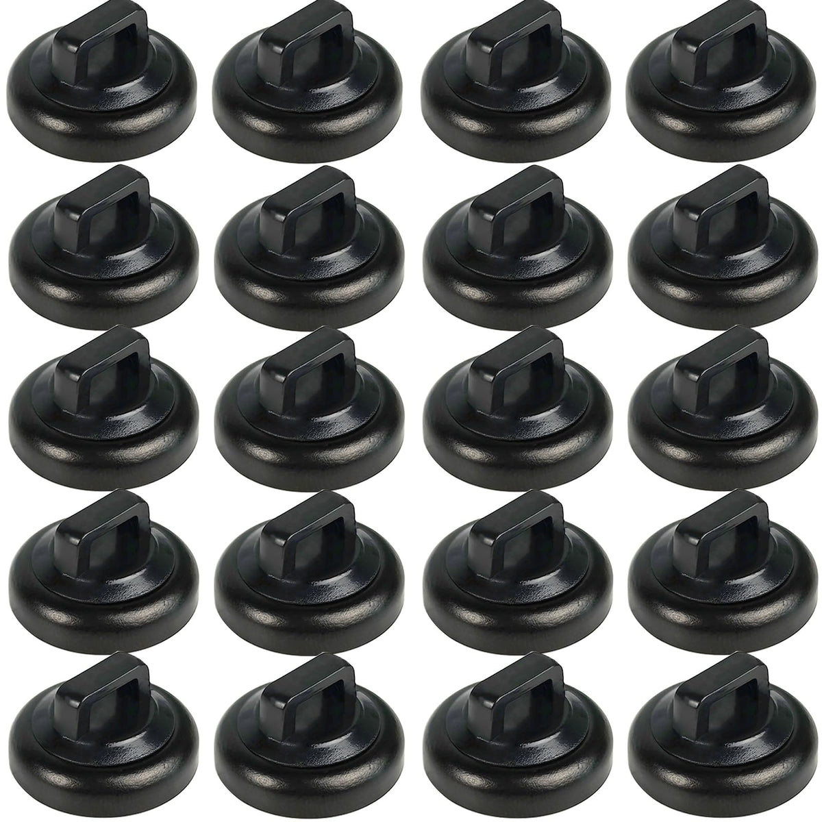 CNHABAGU front packaging showing 20 magnetic zip tie mounts for quick organization