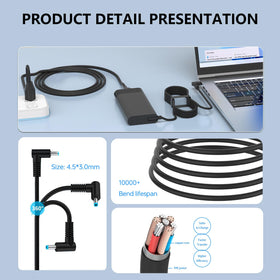 CNIMSSN packaging includes the power cord for quick setup