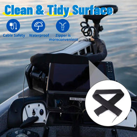 CNRAQR weatherproof motor sleeve shields trolling cables from the elements.