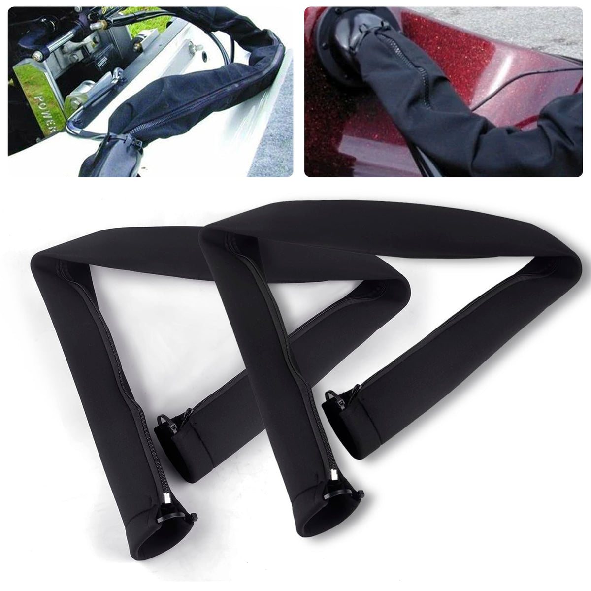CNRAQR zippered rigging sleeve for 48-inch wires keeps wires protected and neatly organized.