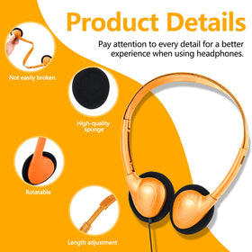 CNSZSLZ USB-C headphones with a 4-foot cable for classroom use.