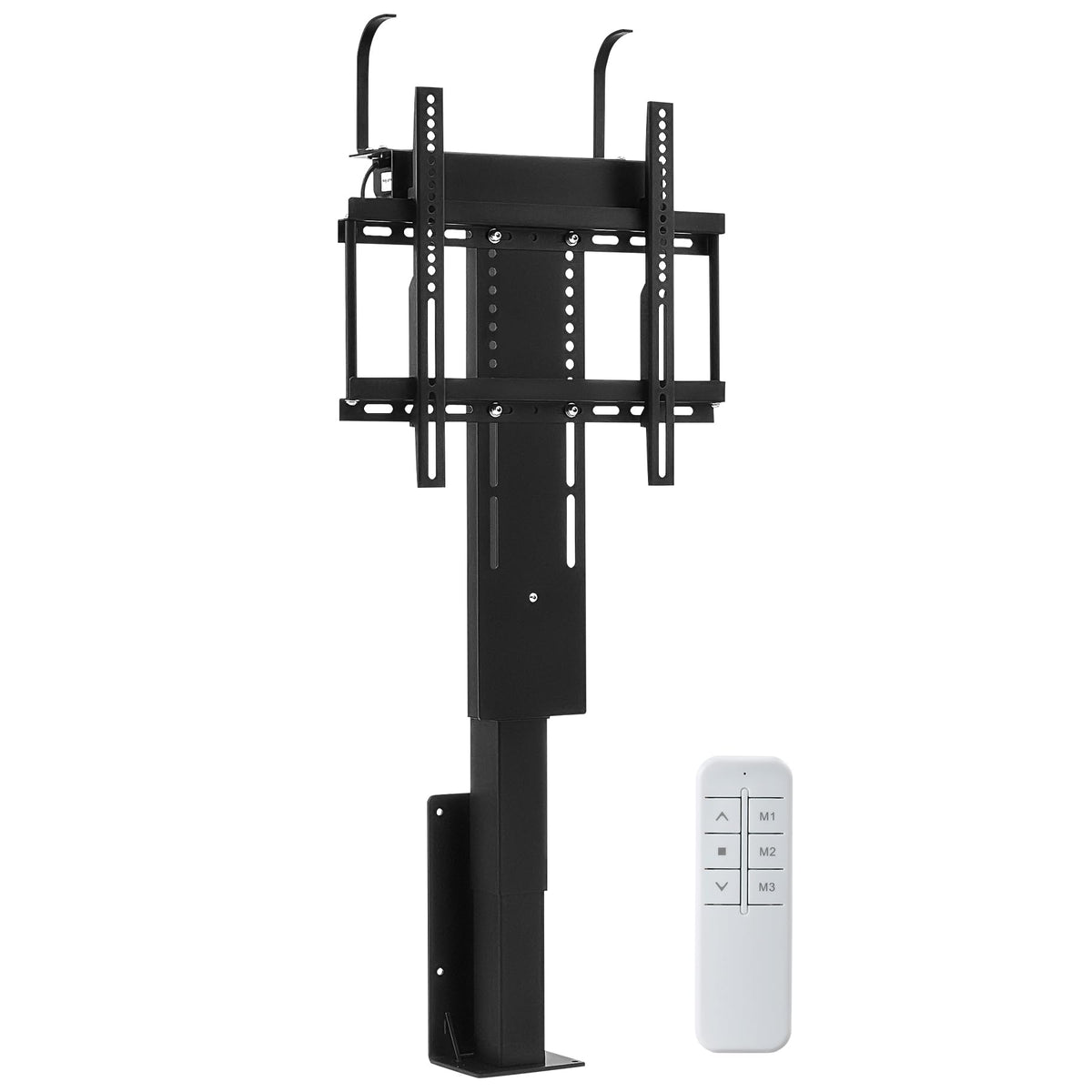 CO-Z motorized TV lift setup enables quick wall installation and easy use.