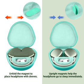 co2CREA lining detail showing soft anti-static fabric protecting headphones
