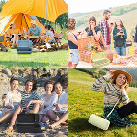 co2CREA case displayed at a picnic highlighting outdoor protection