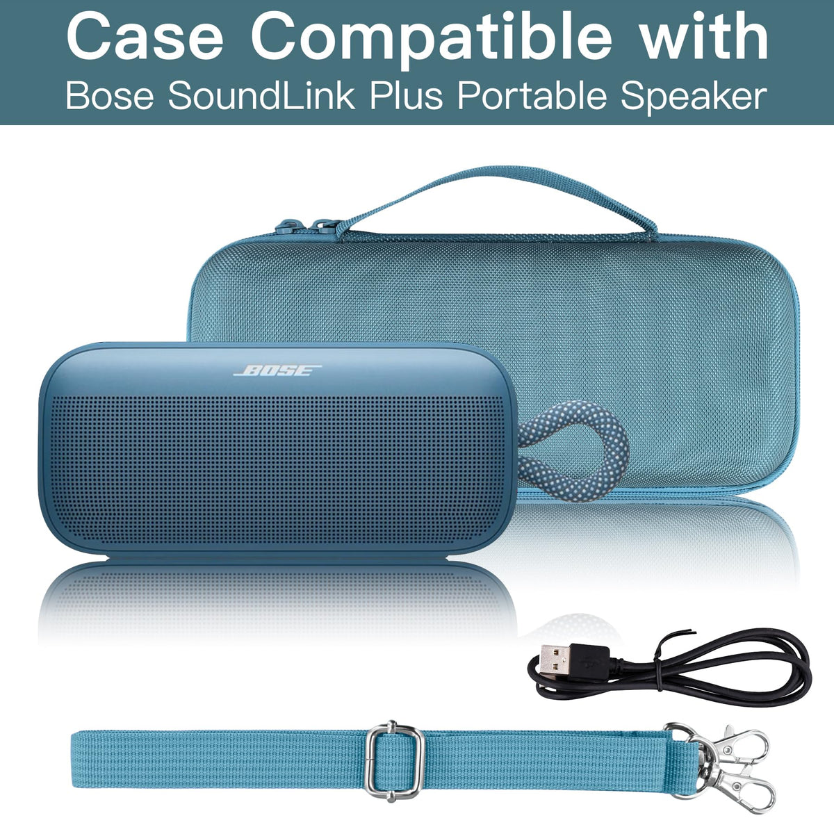 co2CREA open interior with velvet lining protecting Bose SoundLink Plus