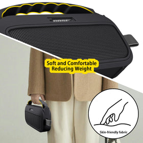 co2CREA aluminum carabiner attaches Bose SoundLink Flex Gen 2 to bags or gear