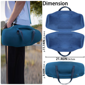 co2CREA case being carried at a picnic to protect speaker outdoors
