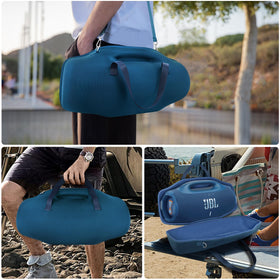 co2CREA case beside a backpack showing travel size and convenience