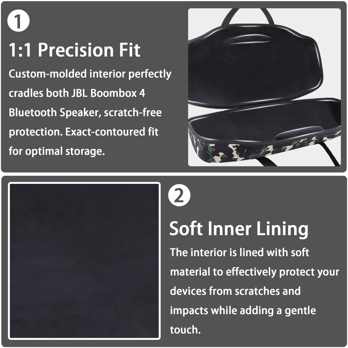 co2CREA velvet pouch holding cables and keeping accessories organized