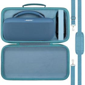 co2CREA Bose SoundLink Max case blue exterior protects against drops and dust