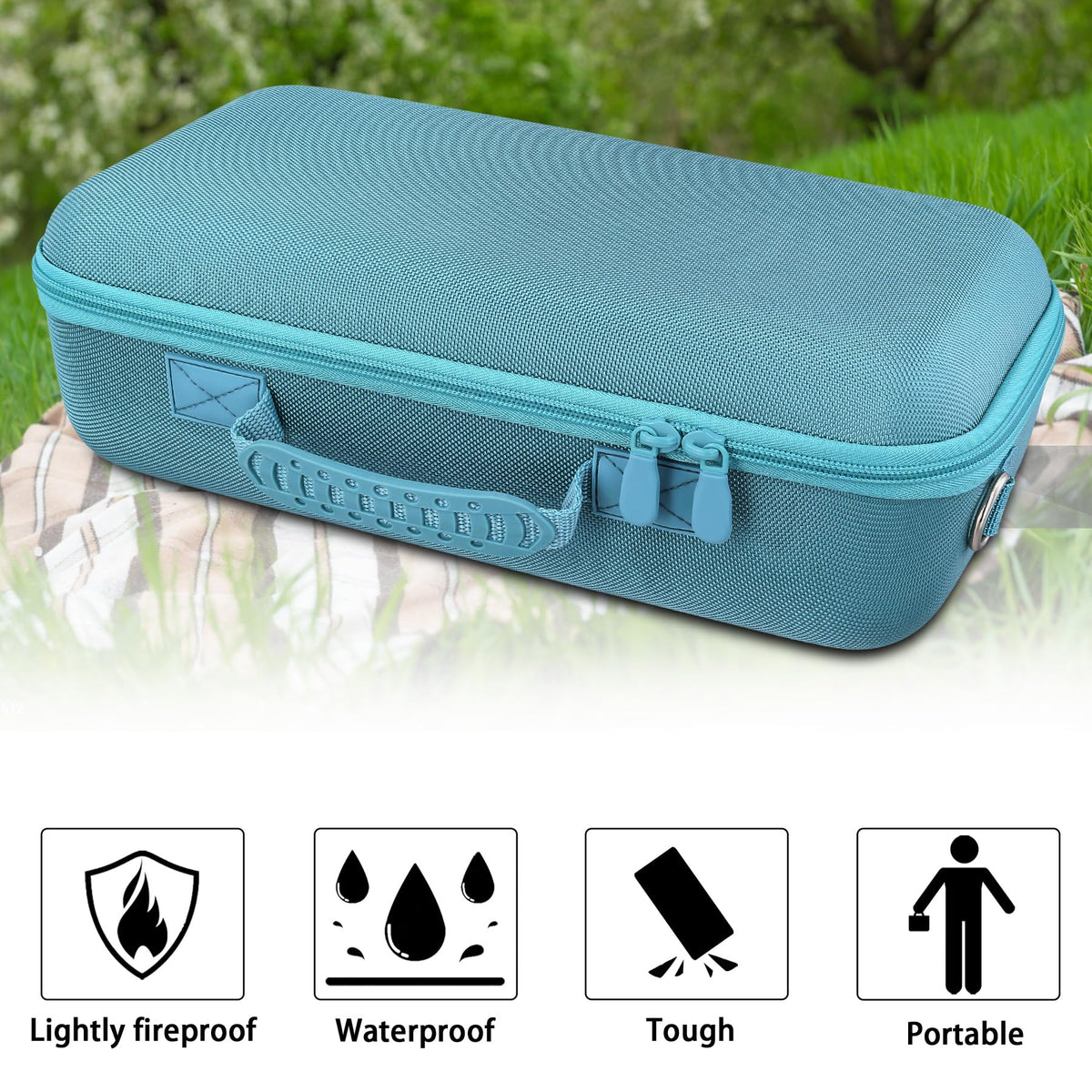 co2CREA Bose SoundLink Max case dual zipper for quick access