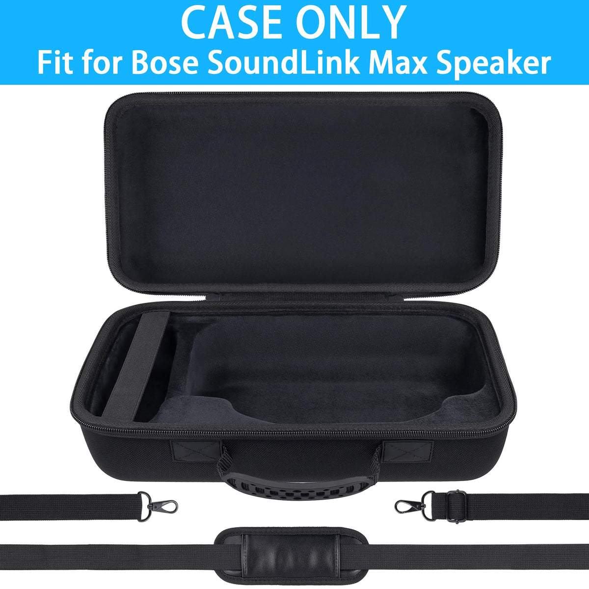 co2CREA Bose SoundLink Max case interior lining protecting the speaker