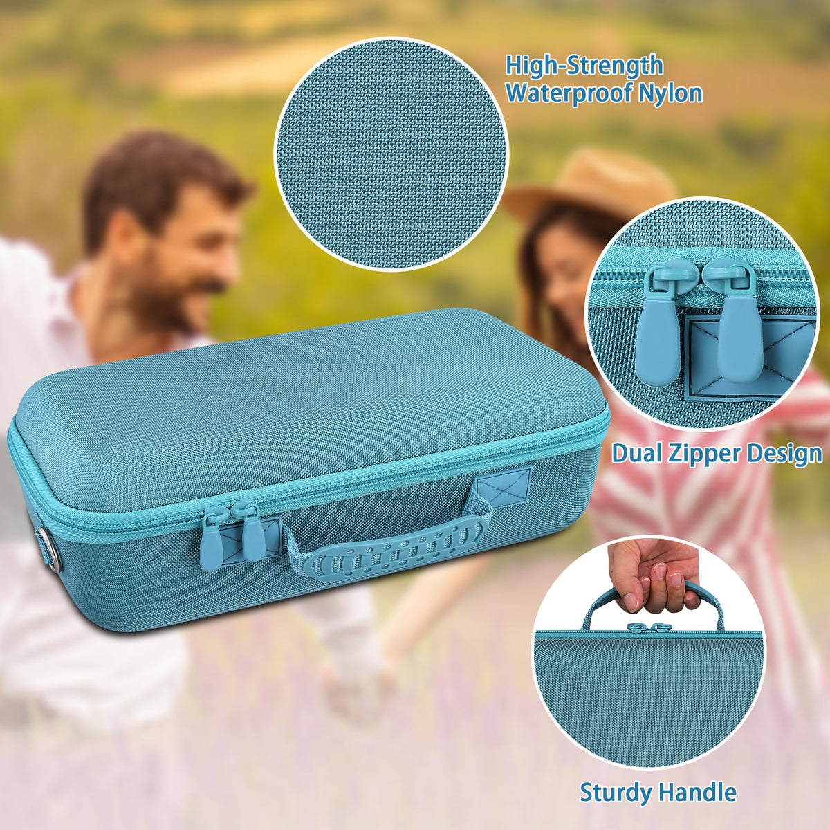 co2CREA Bose SoundLink Max case soft lining guards against bumps
