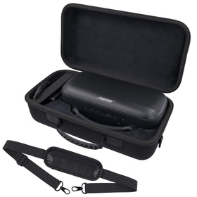 co2CREA Bose SoundLink Max case travel-ready with organized storage