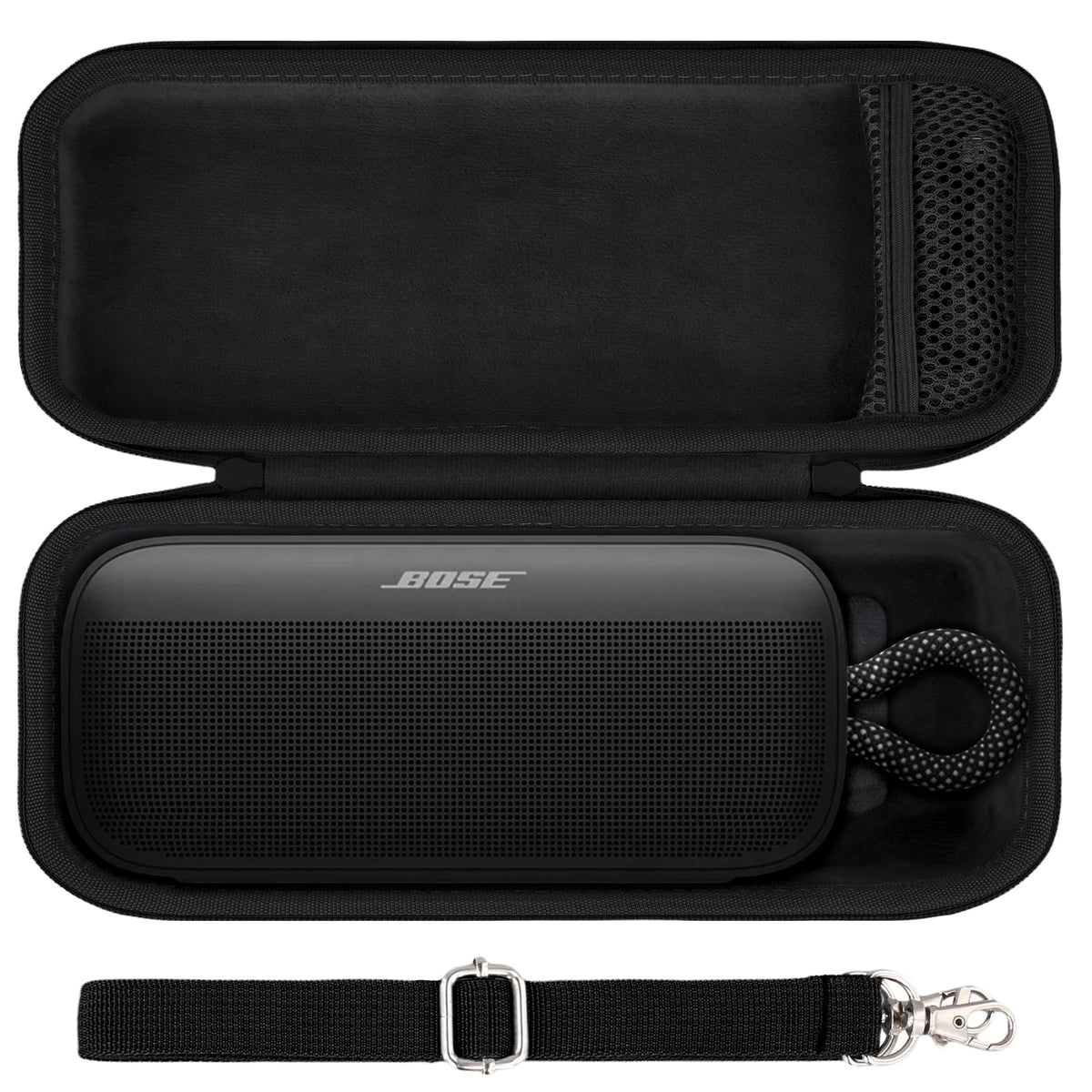 co2CREA front view of hard case showing secure protection for Bose SoundLink Plus
