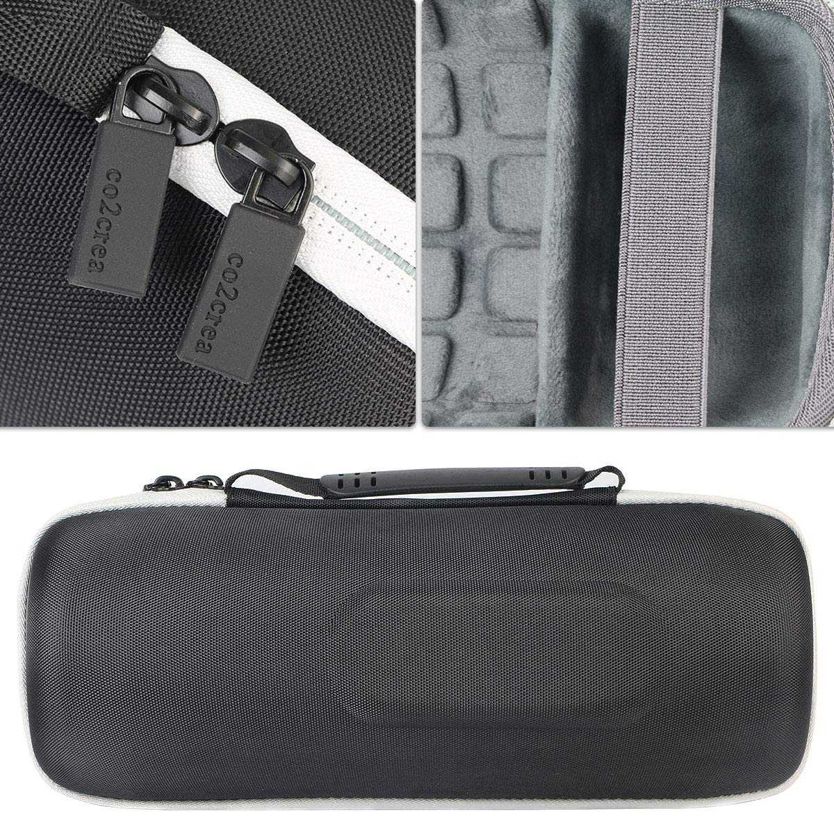 co2CREA protective case fits JBL Charge 4/5 with space for chargers and accessories