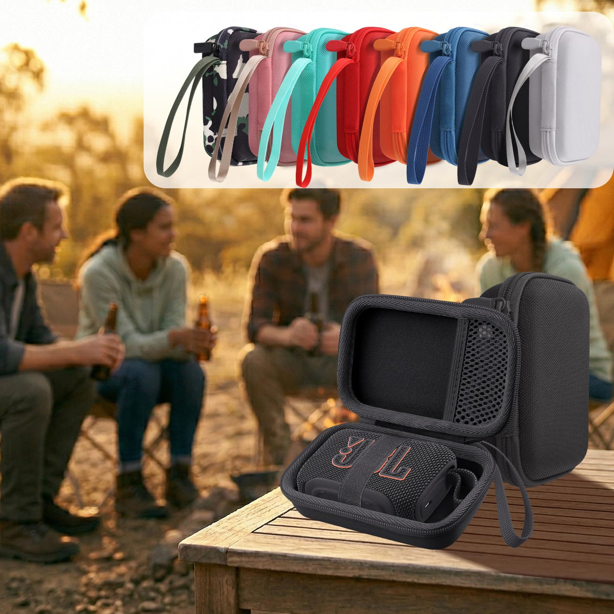 co2CREA case compactly stored in luggage for easy transport