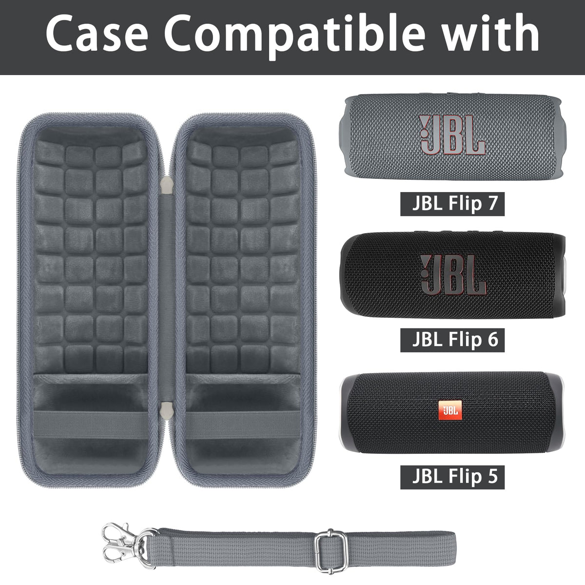co2CREA case with soft inner padding protects JBL Flip 7-6-5 from impacts