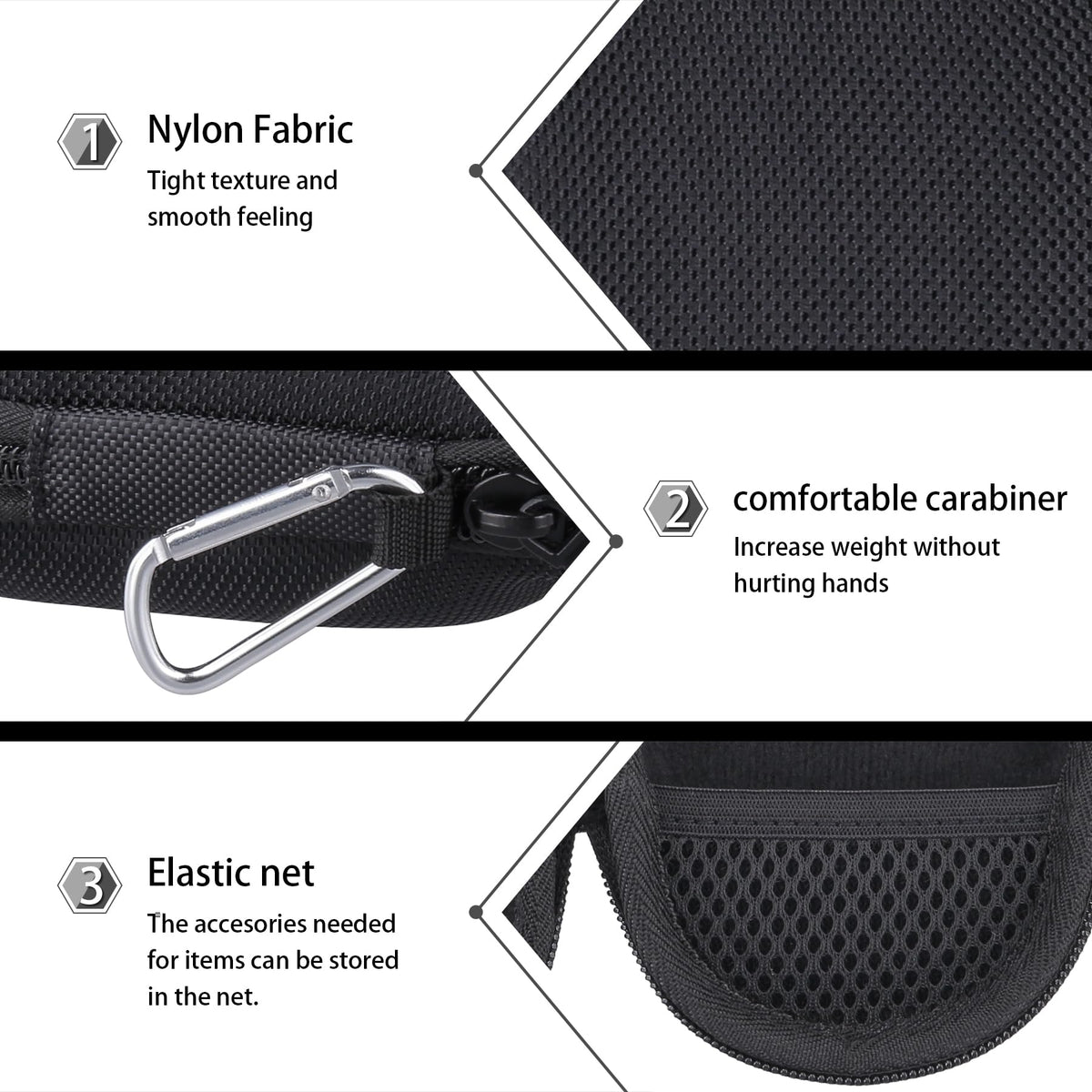 co2CREA Clip 5 case includes carabiner for portability