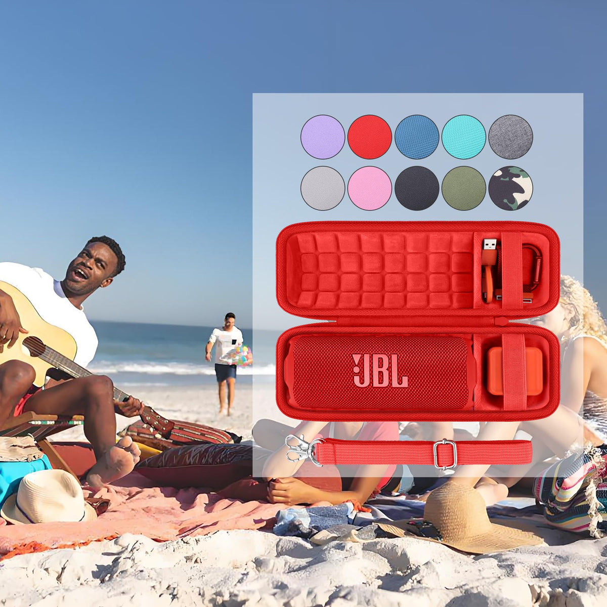 co2CREA fit for JBL Flip 7, 6, and 5 case compatibility