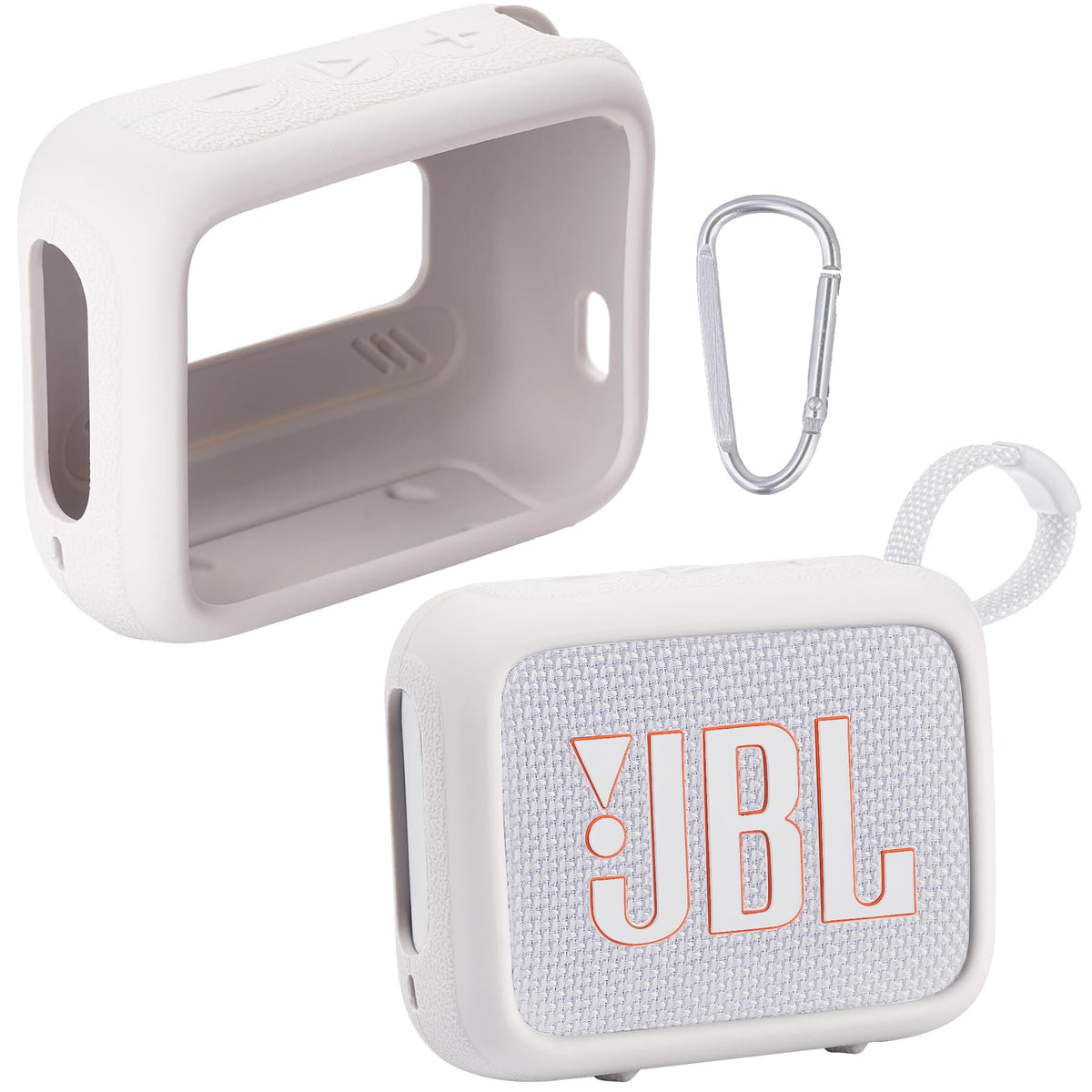 co2CREA Go 4 silicone case in grey protecting the speaker while preserving access to controls