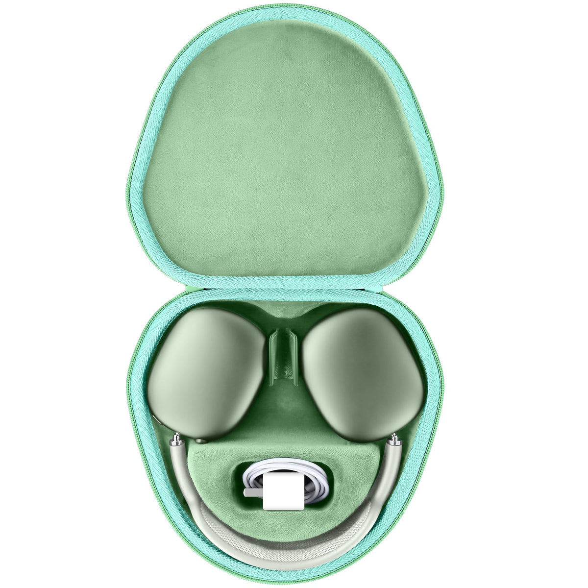 co2CREA front view of light green hard case showing sleek protective shell