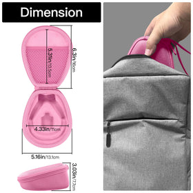 co2CREA hard case interior mesh pocket keeps accessories tidy