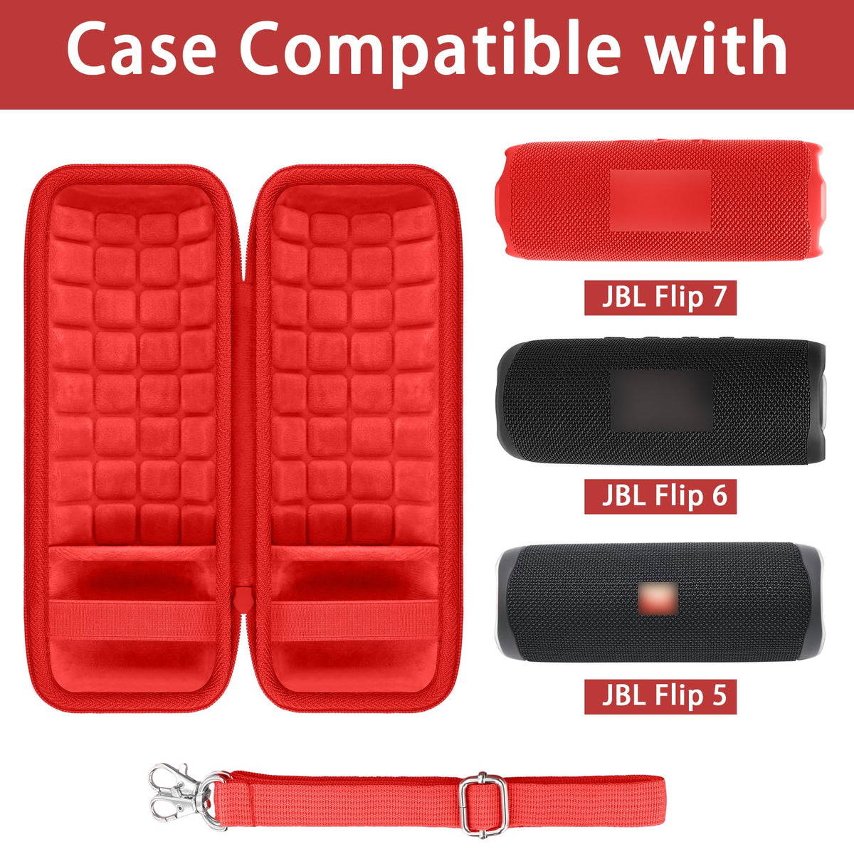 co2CREA JBL Flip 7 inner padding cushions the speaker during transport
