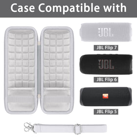 interior padding inside the co2CREA case protecting the JBL Flip 7/6/5