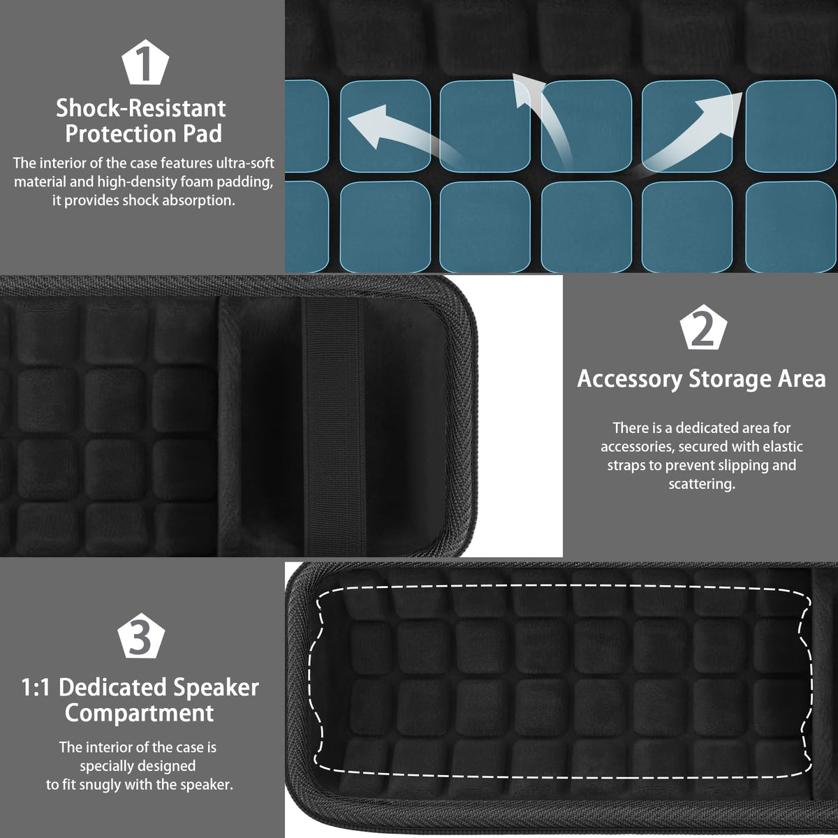 co2CREA case for JBL Flip 7, soft lining cushions against bumps