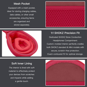 co2CREA hard case OpenSwim Pro red, splash-ready protection for water activities