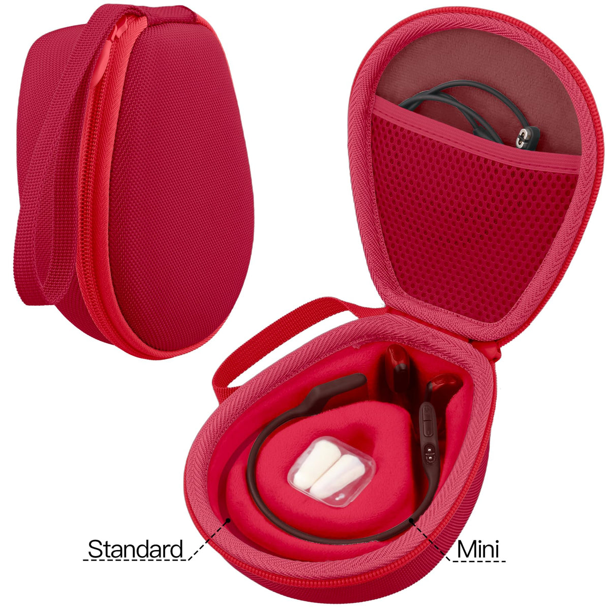 co2CREA hard case OpenMove red, durable case for daily carry