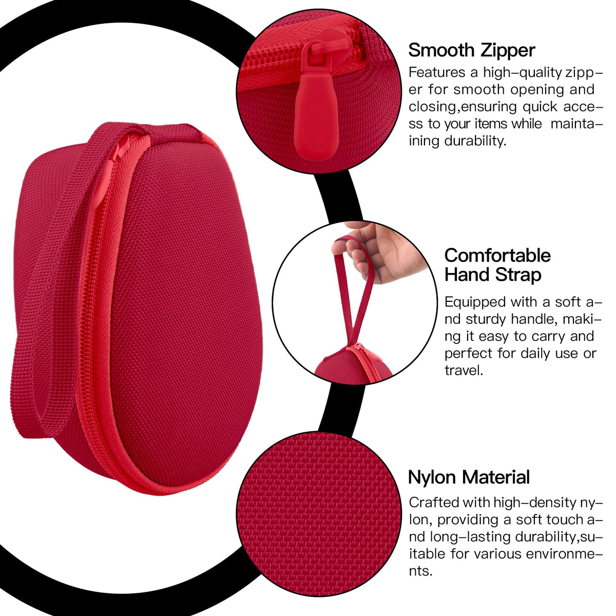co2CREA hard case OpenRun Standard red, reliable protection and organized space
