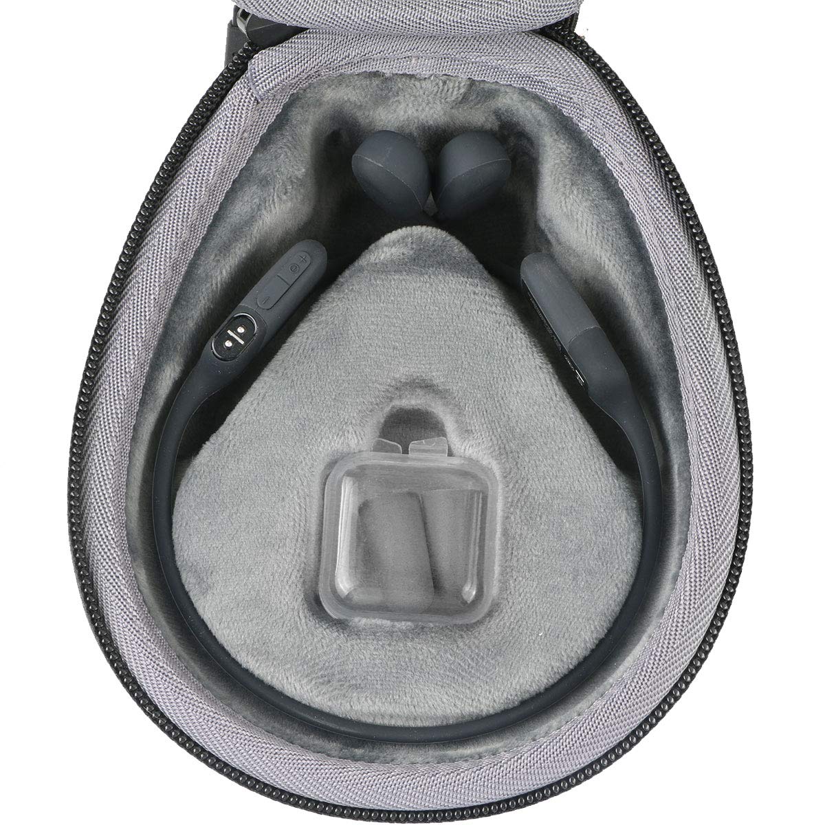 co2CREA case zipper keeps SHOKZ OpenRun Pro accessories secure during transport.