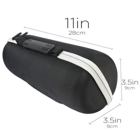 co2CREA hard case uses a strong zipper for secure closure during transit