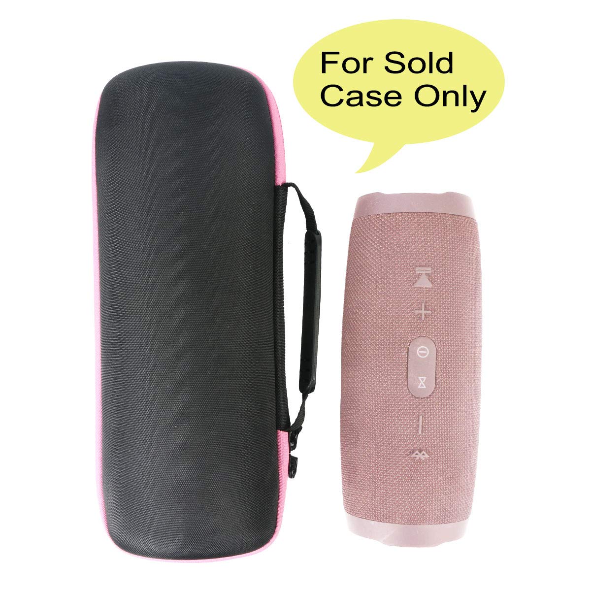 co2CREA hard travel case zipper detail ensures secure closure for JBL Charge 4/5.