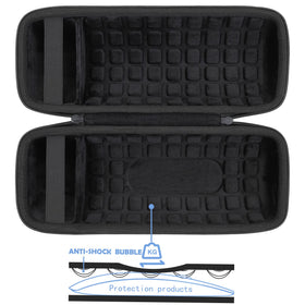 co2CREA hard travel case for JBL Charge 5 exterior shields the speaker on adventures.