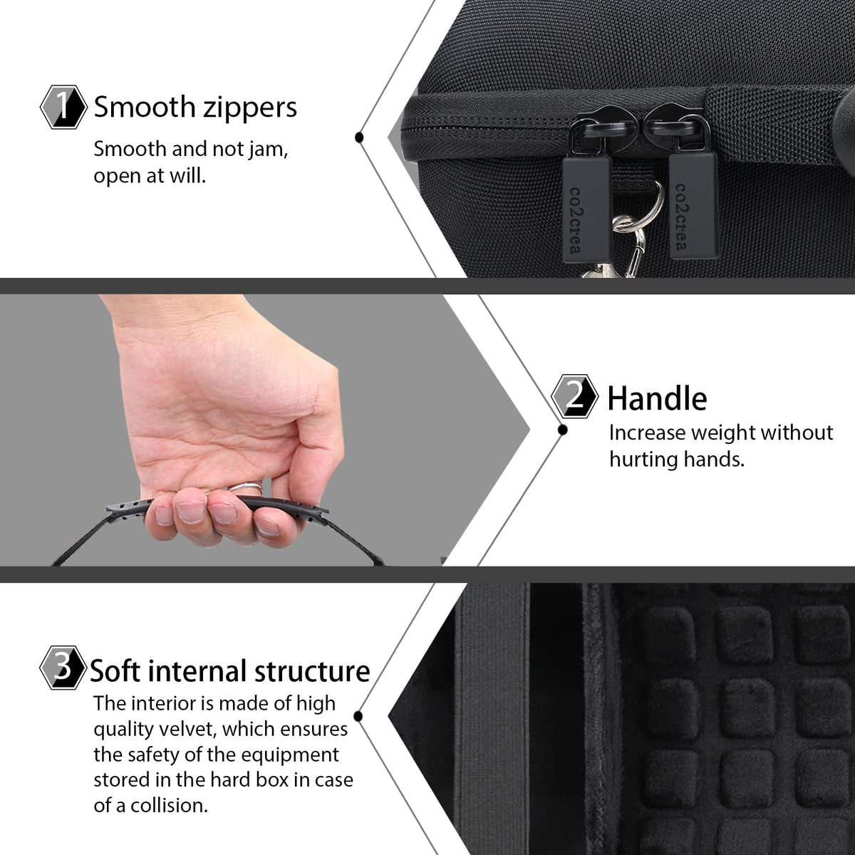 co2CREA case for JBL Charge 5 interior holds accessories neatly.