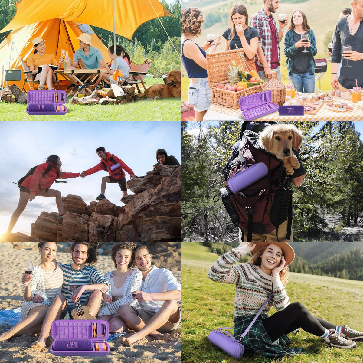 co2CREA purple case sturdy zipper for smooth opening and closing