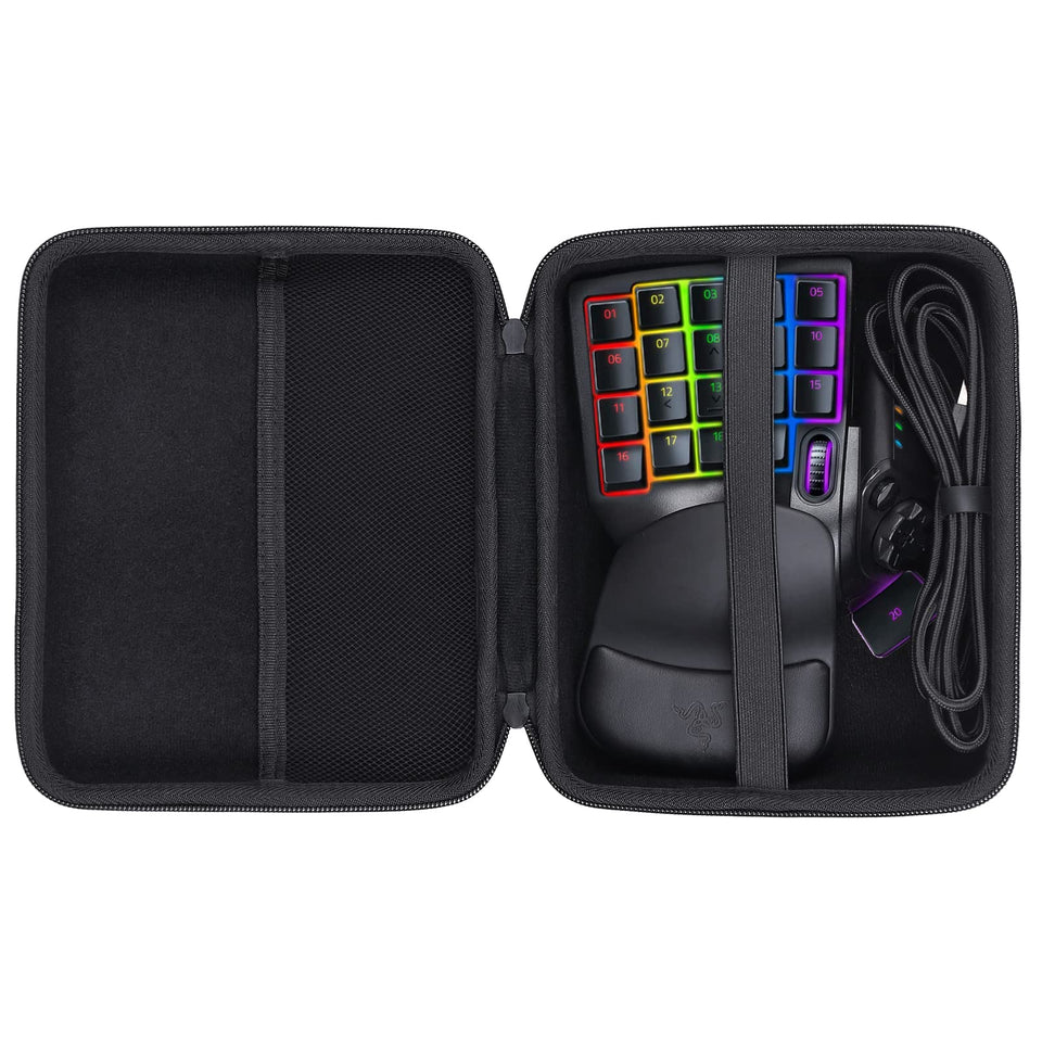 co2CREA hard travel case exterior protecting the Tartarus Pro V2 on the go