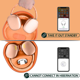 co2CREA case holding AirPods Max 2 showing snug fit and impact protection