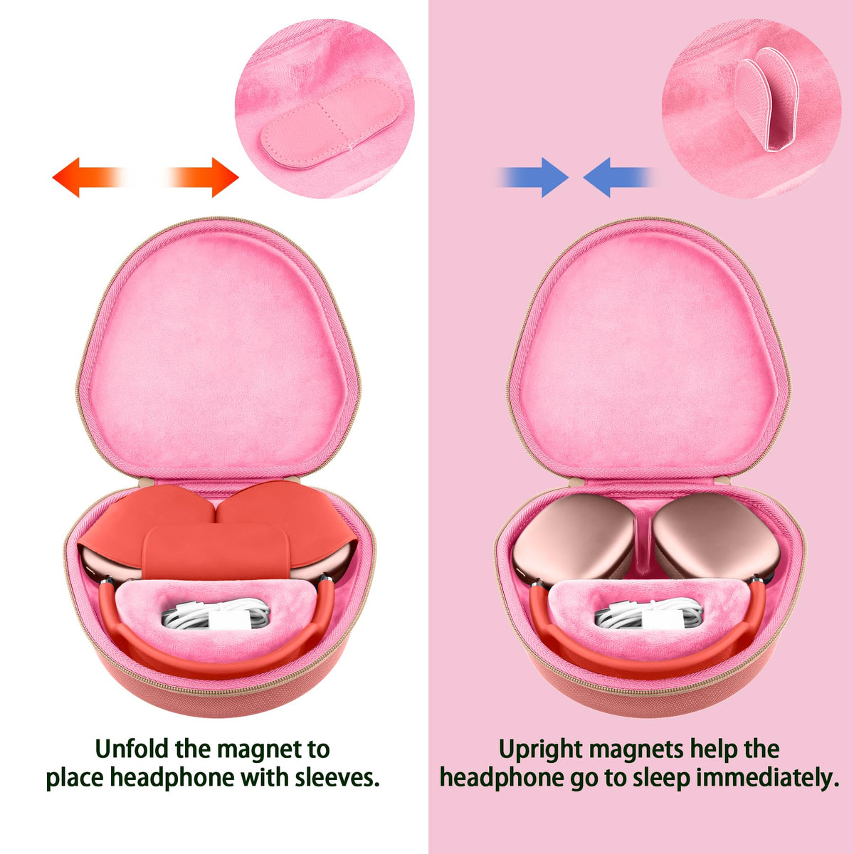 co2CREA soft anti-static lining detail protecting headphone finish