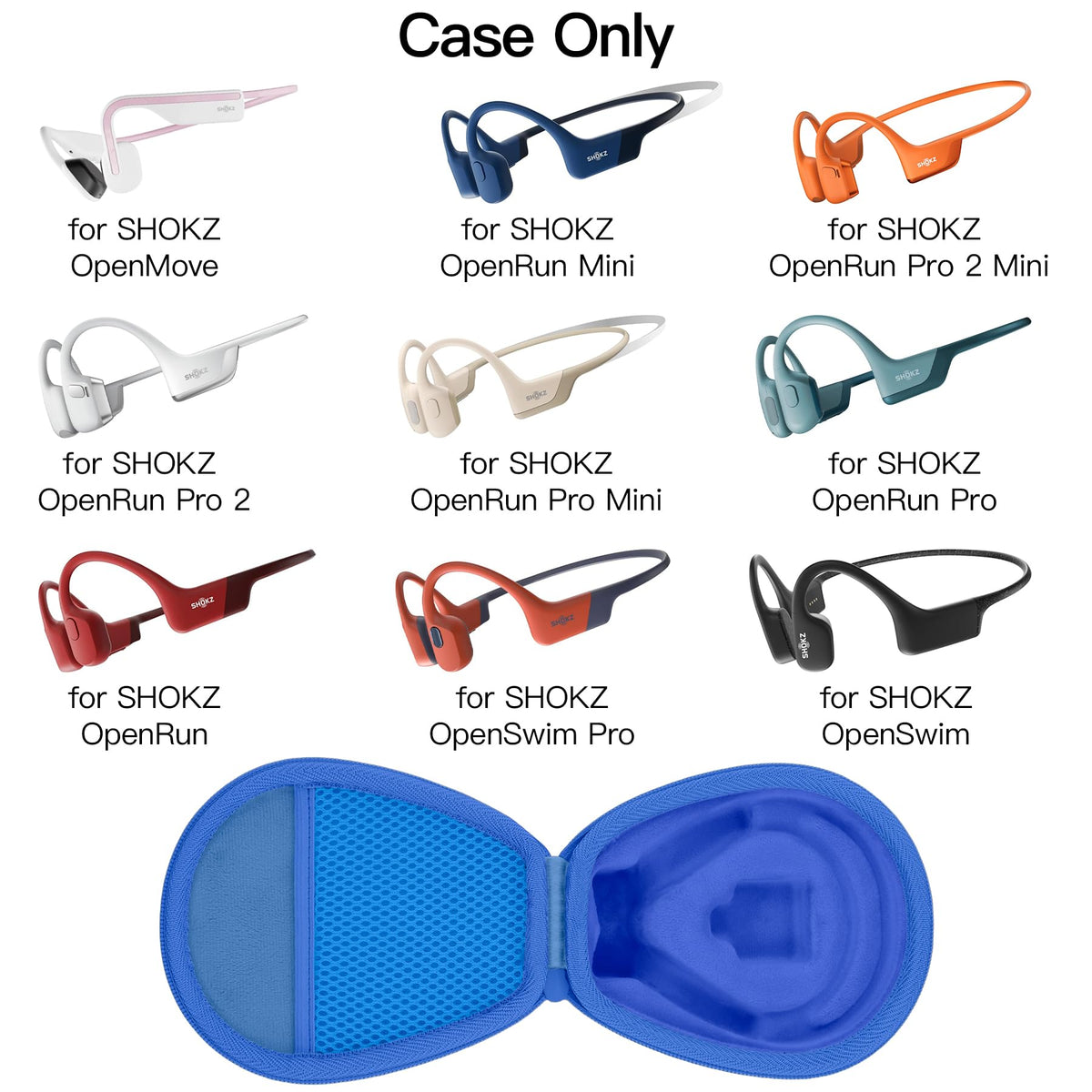 co2CREA interior mesh pocket keeps cables and earplugs organized during workouts