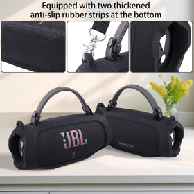 co2CREA JBL Charge 6 back view silicone case offers rugged protection outdoors