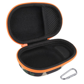 co2CREA JBL Clip 5 hard case carabiner attachment demonstrates secure transport during travel