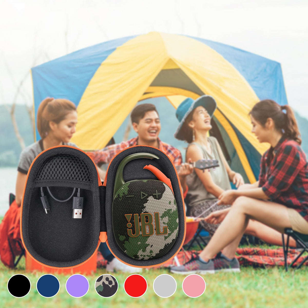 co2CREA JBL Clip 5 hard case gift-ready packaging ideal for travelers