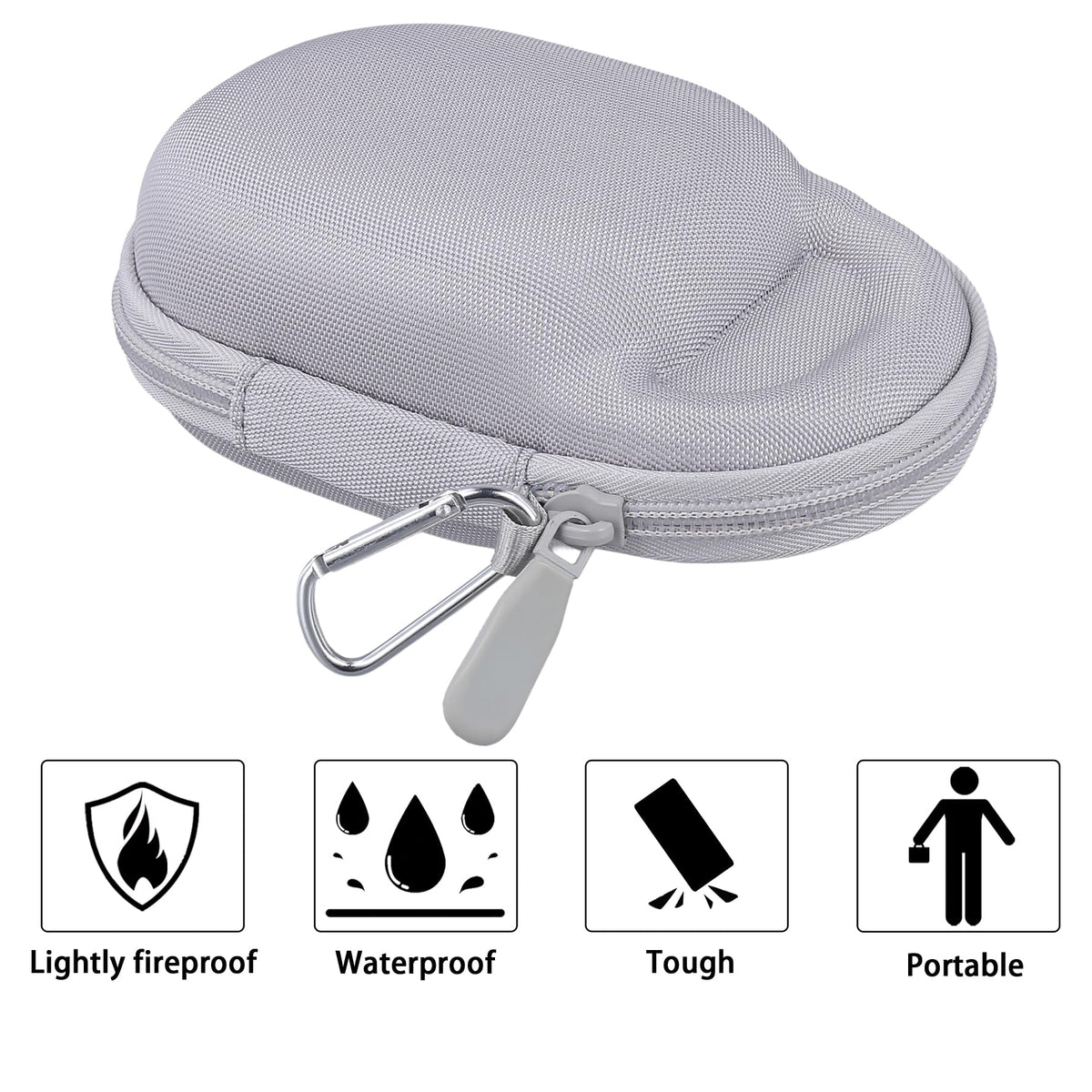 co2CREA JBL Clip 5 hard case backpack-friendly size fits in bags.