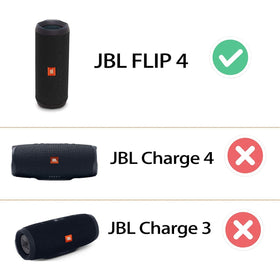 co2CREA JBL Flip case front view with secure zipper and sturdy handle for easy carrying.